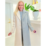 Ivory Camel & Grey Full Length Arabella Jacket