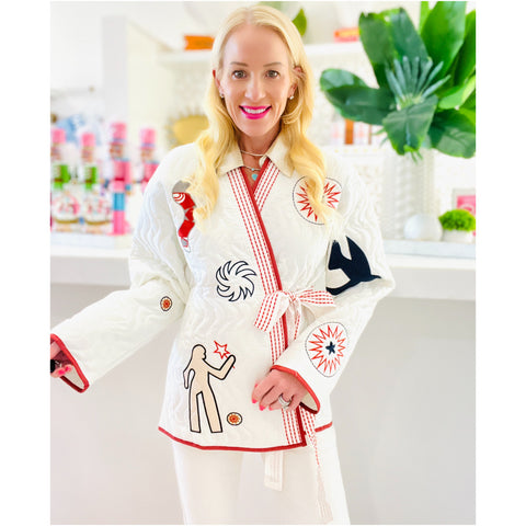 Quilted & Embroidered Egypt Jacket