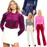 Velvet Ruffle Neck Mikala Top
