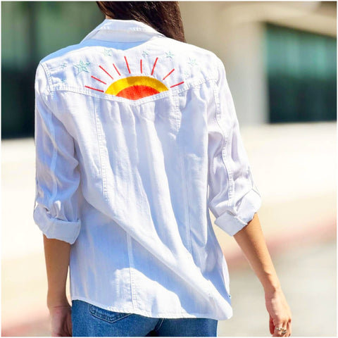 Embroidered Sunshine & Stars Top