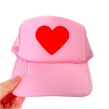 Candy Colored Heart Hats