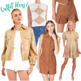 Bronzed Tweed High Waisted Hanes Shorts