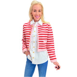 Pink Red Stripe Knit Janna Skirt & Jacket (sold separately)