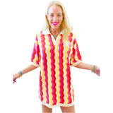 Wavy Knit Devon Dress