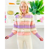Metallic Gold + Ballet Pink & Lavender Balletto Cardigan Top