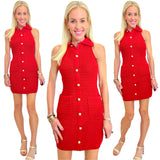 Red Knit Fillipa Dress