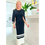 Black & Ivory Knit Lucianna Dress & Cardigan Jacket (sold separately)