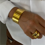 18K Gold Plated Recycled Brass Bracelets, handmade in Brazil