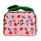 Bow Handle Cherry Cosmetic Bag