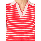 Pink & Red Scalloped Terry Knit Summer Set (sold separately)