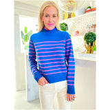 Pink & Blue CASHMERE Minka Sweater