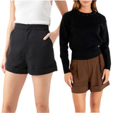 Black High Waist Alston Shorts