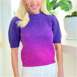 Purple & Pink Ombré Thia Sweater