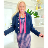 Bubblegum Stretchy Knit Ava Blazer