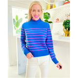 Pink & Blue CASHMERE Minka Sweater