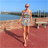 Ruffle Trim Cotton Key West Short Set (sold together)