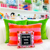 Needlepoint & Velvet “You Do You Boo” Pillow