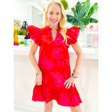 Flutter Sleeve Maylene Dress w/Pockets