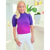 Purple & Pink Ombré Thia Sweater