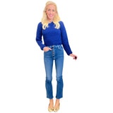 Royal Blue Soft Knit Delane Sweater