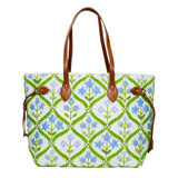 Hand Beaded Monogrammed Canvas Totes