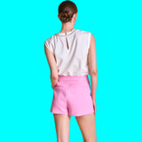 White Rhinestone Bow Emma Tee