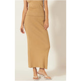 Tan Knit Ambrosia Skirt & Top (sold separately)