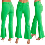 Green Twill Denim Mila Jeans