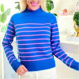 Pink & Blue CASHMERE Minka Sweater