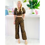 Leopard Bow Back Zita Top & Pants (sold separately)
