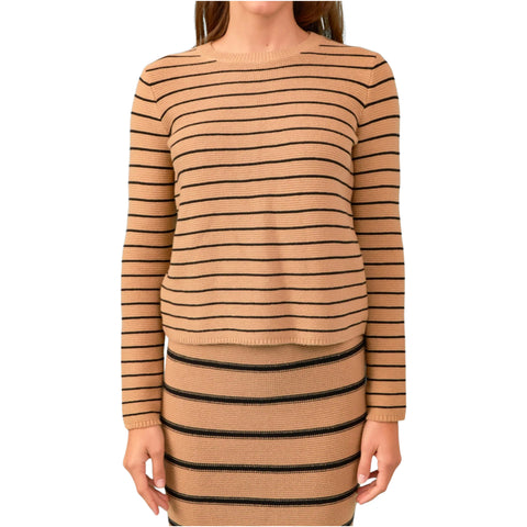 Tan & Black Knit Pilson Skirt & Top (sold separately)