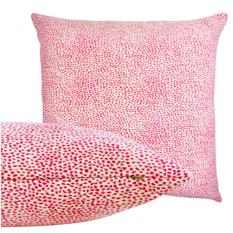 Handmade 22” Pink Velvet Pillow (insert included)