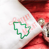 Embroidered Merry & Bright Holiday Sweatshirt