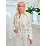 Ivory Sequin Fete Skirt & Jacket (sold separately)