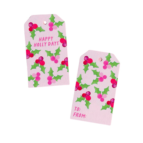 Orig Art Pink Holiday Gift Tags, Wrapping Paper & Greeting Cards