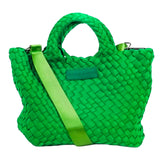 (17 Styles) Handwoven Neoprene Small & Large Tote w/ Clutch & Strap + Knotted Small Tote