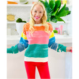 Terrycloth Stripe Malibu Sweater