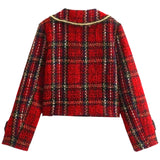 Metallic Gold Tartan London Jacket