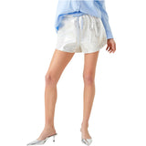 Silver Sequin + Blue Waistband Layton Shorts