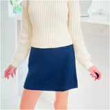 Navy Tweed Clementine Skirt