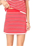 Pink & Red Scalloped Terry Knit Summer Set (sold separately)