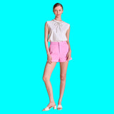 White Rhinestone Bow Emma Tee