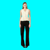 Ivory Knit Anson Peplum Top