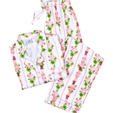 Pink Nutcracker Floral Holiday Pajamas