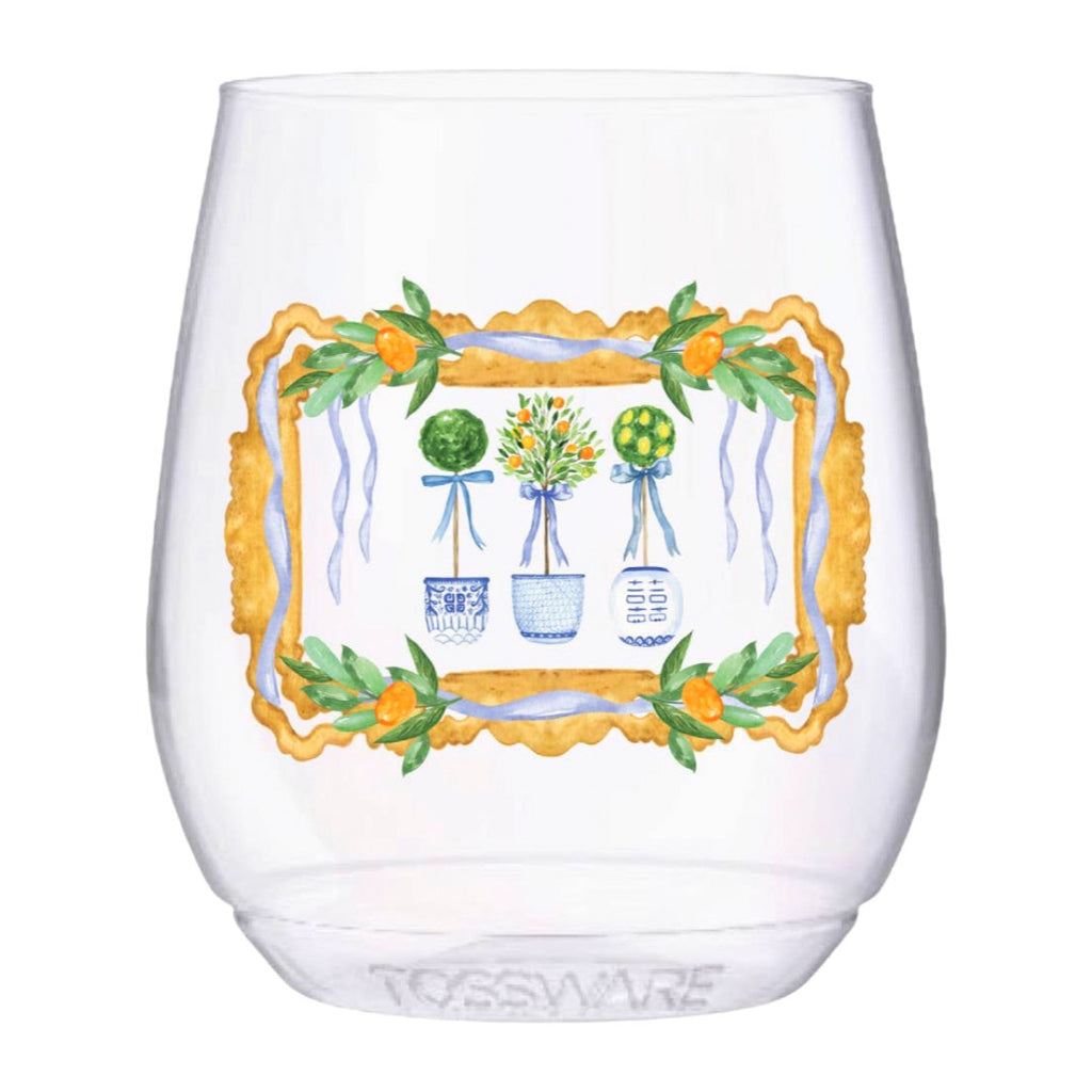 Glass w/Brass stem wine glasses (SET of 4) – Jackson Square
