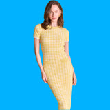 Yellow Knit Mara Dress