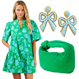 Ruffle Trim Waterlilly Dress