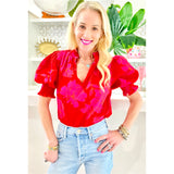 Smocked Puff Sleeve Maylene Top
