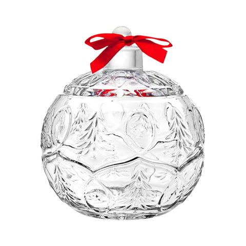 Crystal 2023 Bell Ornament + Crystal Christmas Tree & Round Ornament Box