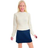 Ivory Soft Knit Belva Sweater